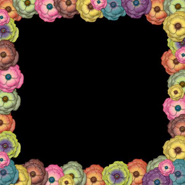 Border flowers PNG Free Texture