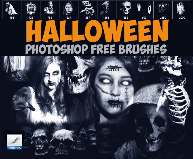 free horror brushes for photoshop