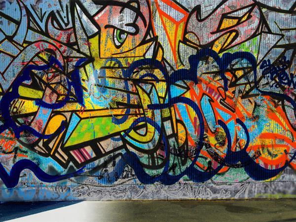 Graffiti wall background texture for free