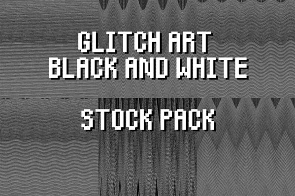 Glitch Art BW Stock Pack by Niedec-STOCK photoshop resource collected by psd-dude.com from deviantart