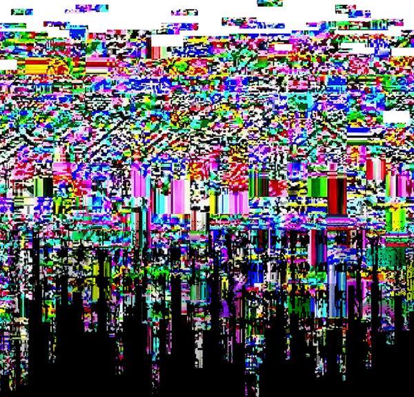 Glitchy TV Background