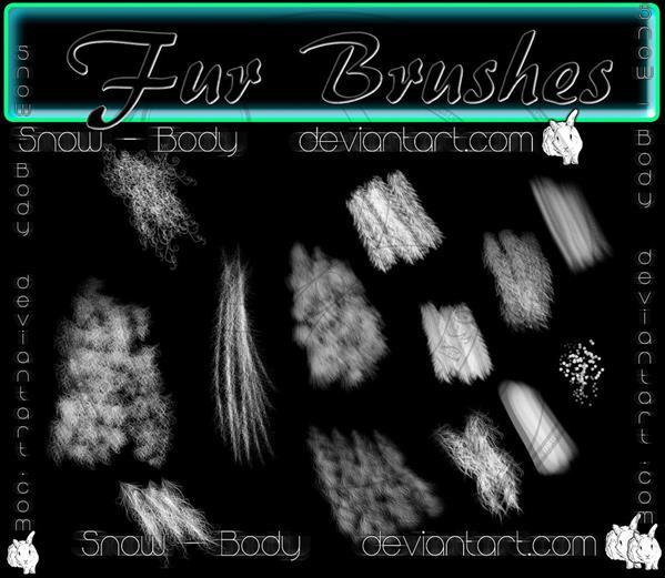 Different Fur Photoshop Brushes