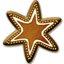 Gingerbread Star Icon