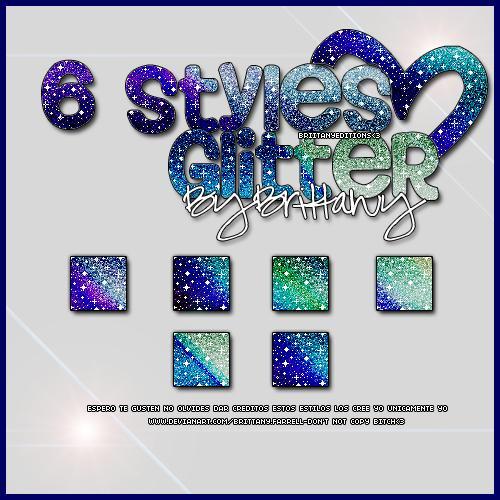 6 Galaxy Styles Glitter