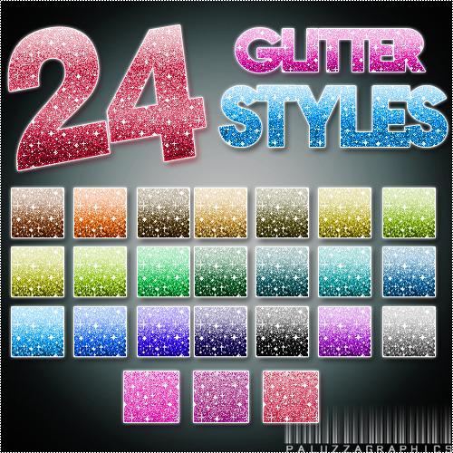 Glitter Styles and Patterns for Photoshop