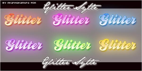 Photoshop Glitter Sytle