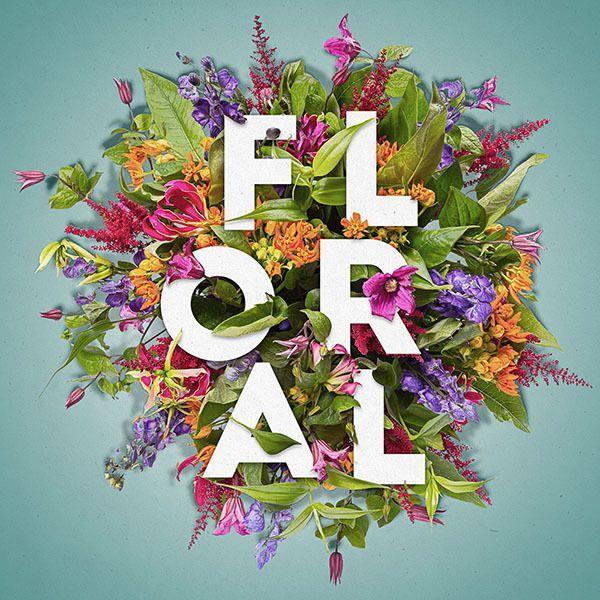 Layered Floral Typography Photoshop Tutorial