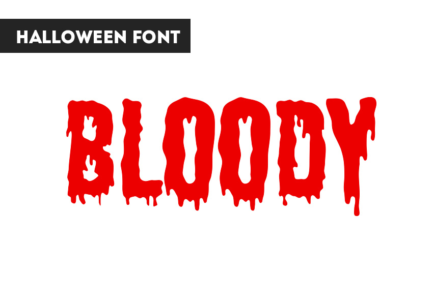 Free) Spooky Halloween Font Types | Psddude
