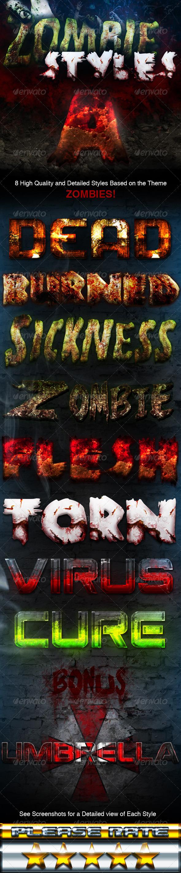 Scary Zombie Photoshop Styles