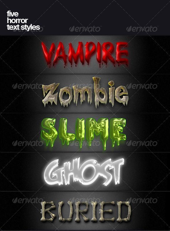 Halloween Horror Text Styles For Photoshop
