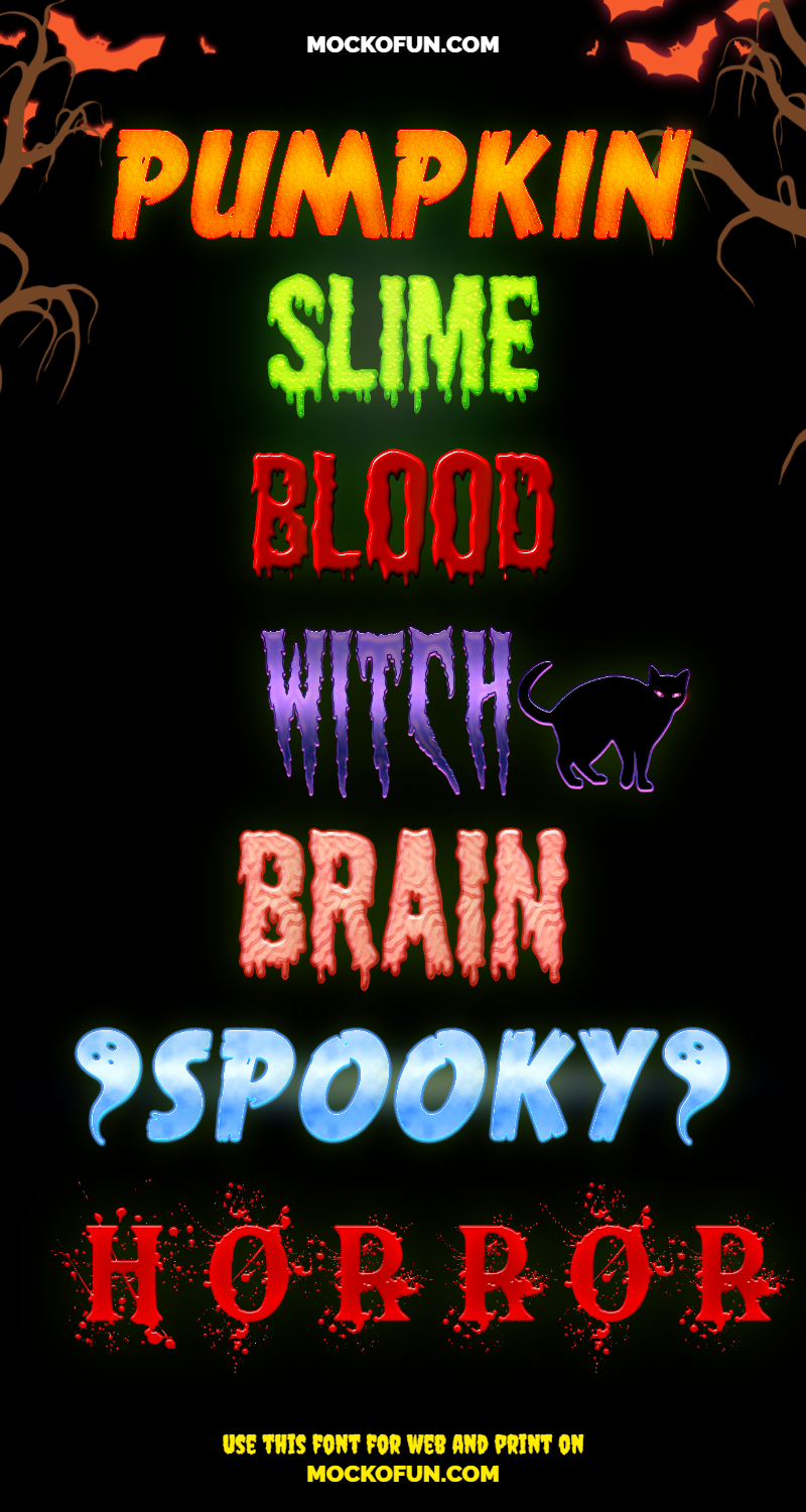 Halloween Font Online Text Effects