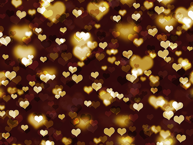 Bokeh Heart Background Overlay