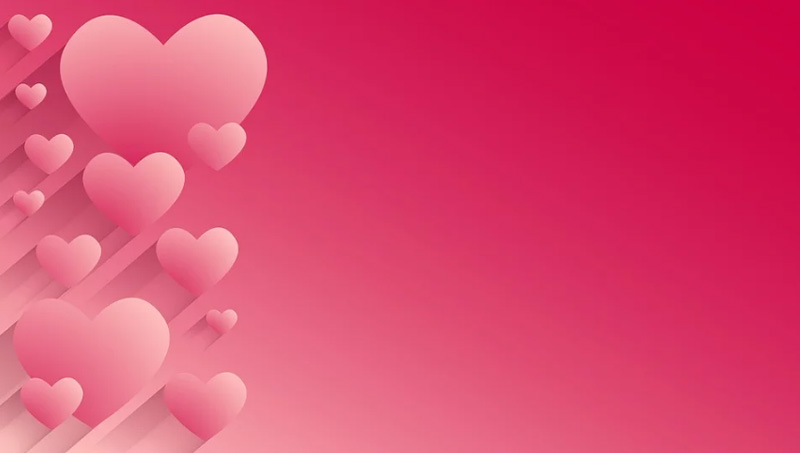 Pink Background with Hearts