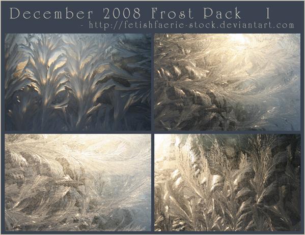 December
 2008 Frost Pack I by fetishfaerie-stock photoshop resource collected by psd-dude.com from deviantart