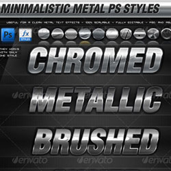 Metal Chrome <span class='searchHighlight'>Photoshop</span> <span class='searchHighlight'>Styles</span> psd-dude.com Resources