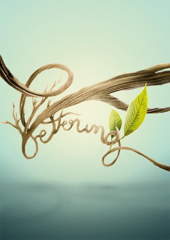 Nature Organic Typography in Photoshop (3$)