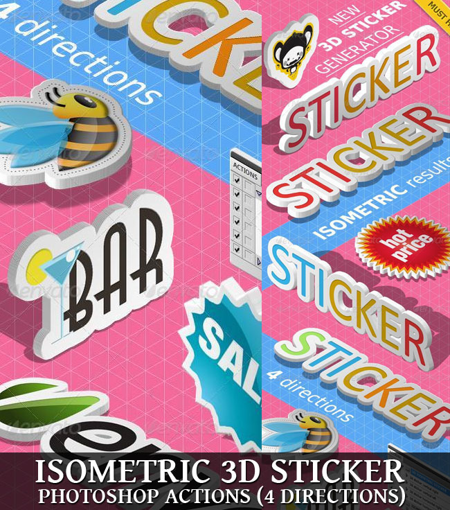 3D Isometric Sticker Creator
