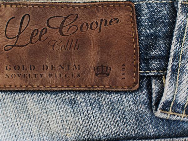 Jeans Leather Label texture