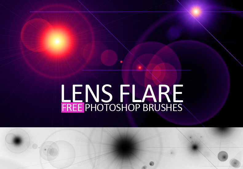 Lens Flare Photoshop Brushes