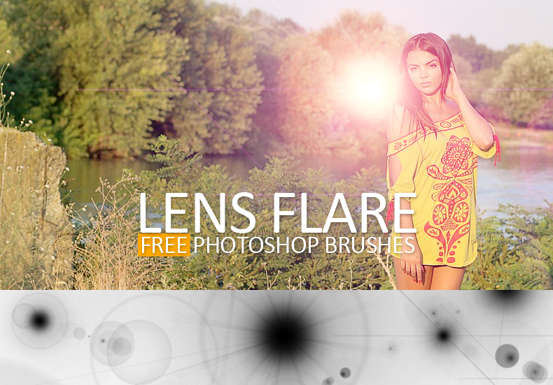 Lens Flare Photoshop Brushes