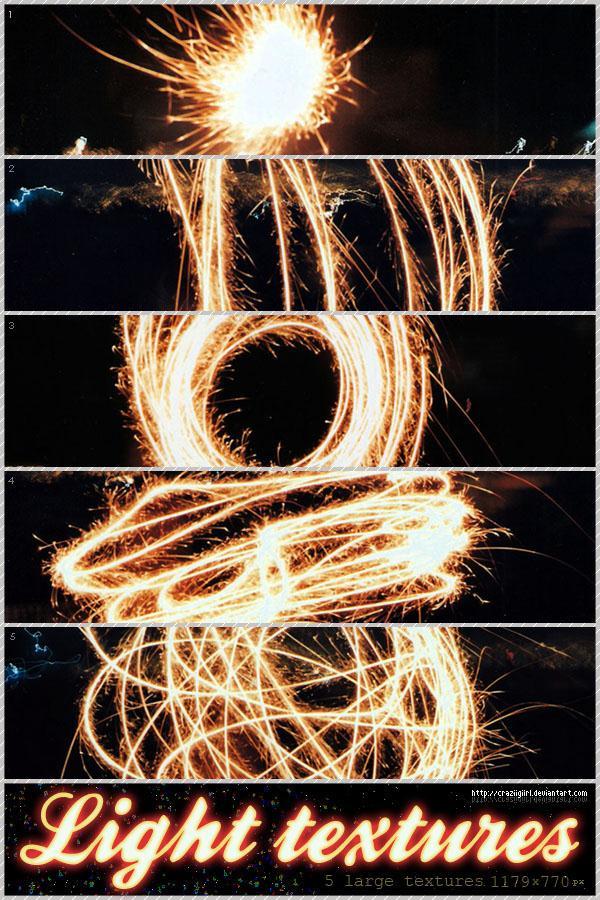5 Light Sparkle Fireworks Textures