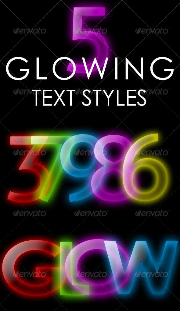 Glow Photoshop Text Style
