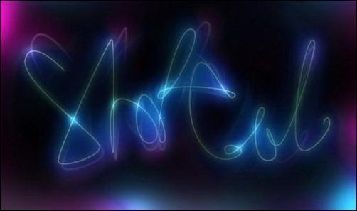 Lighting Painting Text effect Tutorial in Photoshop