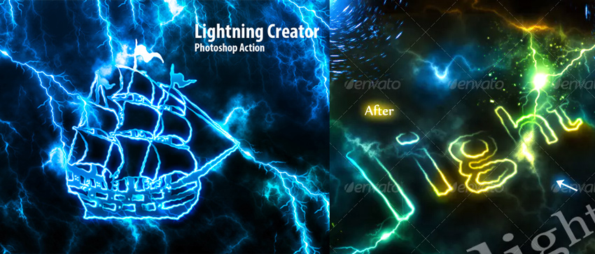 Lightning Photoshop Action