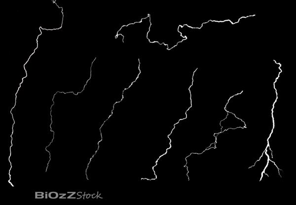 Real Lightning Shape Stock by BiOzZStock photoshop resource collected by psd-dude.com from deviantart