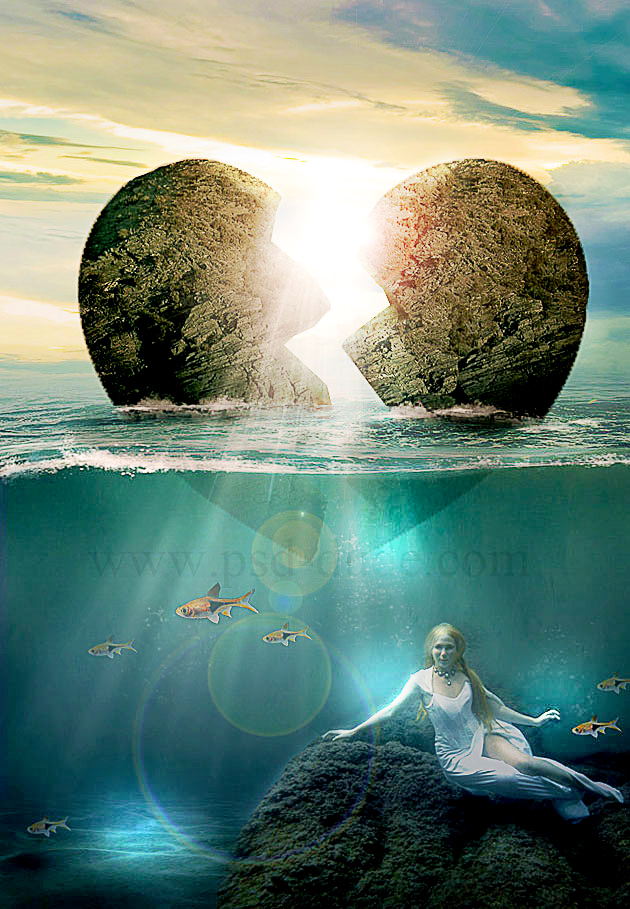 Create a Broken Heart Island Manipulation in Photoshop