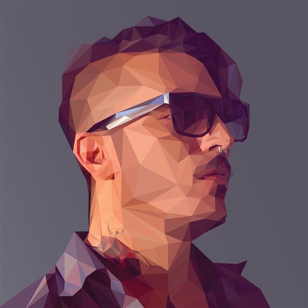 Create Low Poly portrait in Adobe Photoshop and Illustrator