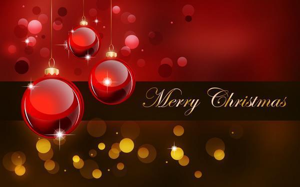 Beautiful Merry Christmas Card in Photoshop