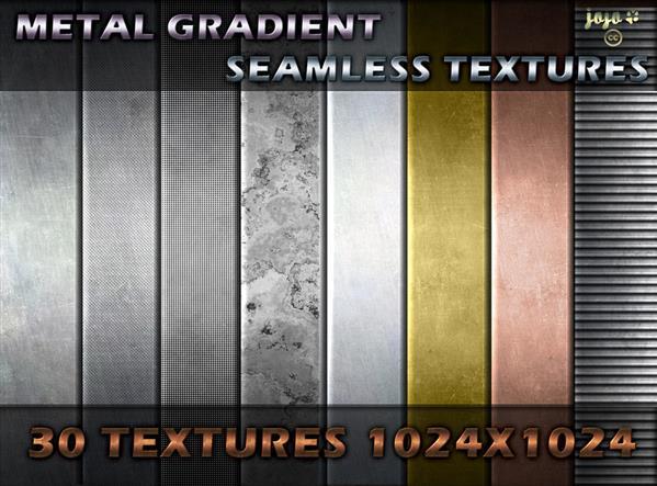 Metal gradient seamless textures pack