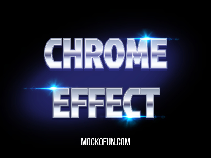Metal Chrome Effect without Photoshop - FREE