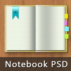 Vector Notebook Free PSD psd-dude.com Resources