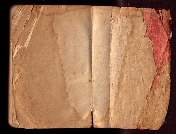 Antique Manuscript Paper with Water Damage