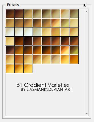 51
 Photoshop Gradient  by Liasmani photoshop resource collected by psd-dude.com from deviantart