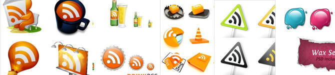 250+ Shiny and Free RSS Feed Icons
