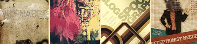 35 Excellent Poster Design Tutorials with Typography Art