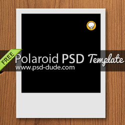 Polaroid Free PSD Template psd-dude.com Resources