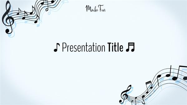 Music Presentation Background