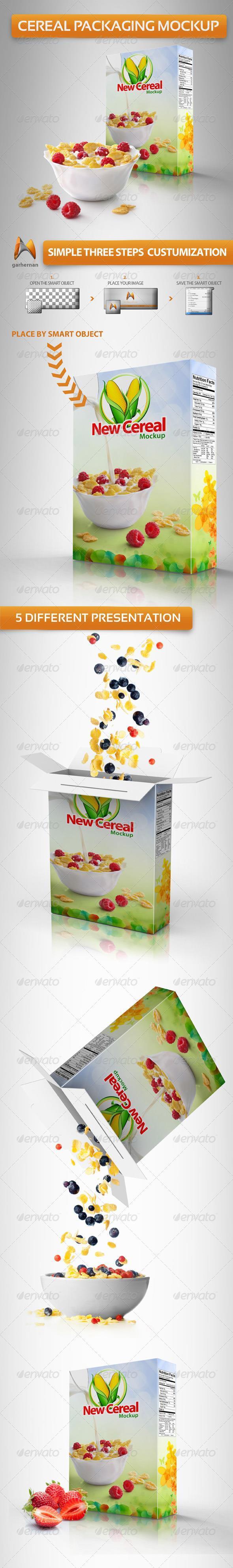 Cereal Packaging Mockup