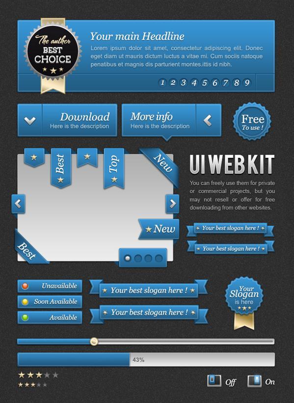 Web Kit Freebie PSD