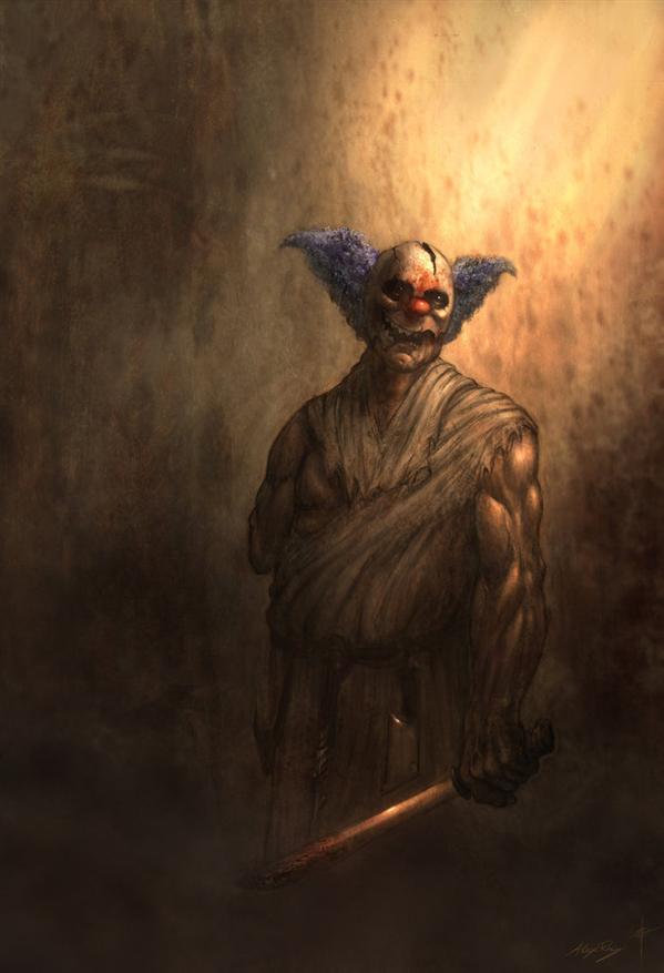 Killer Krusty by AlexRuizArt photoshop resource collected by psd-dude.com from deviantart