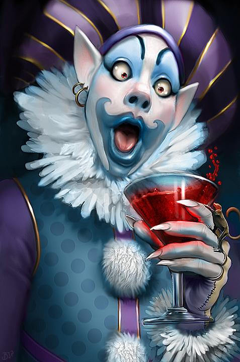 The Red Wine Clown by Bobbie-the-Jean photoshop resource collected by psd-dude.com from deviantart