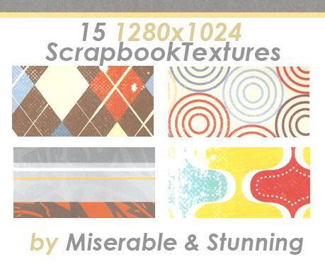 Scrapbook Texture Pack 1 by awfullybad photoshop resource collected by psd-dude.com from deviantart