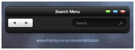 Search Menu by easydisplayname photoshop resource collected by psd-dude.com from deviantart