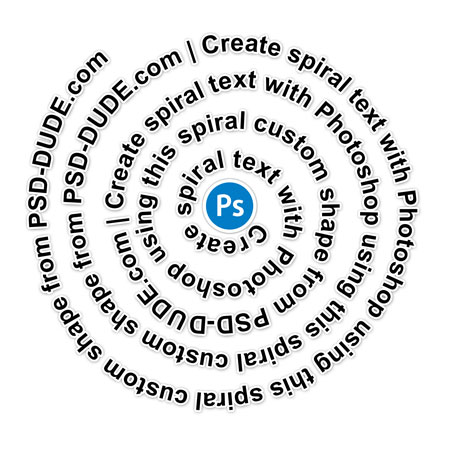 Spiral Text psd-dude.com Resources