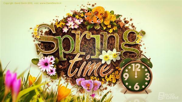 Beautiful Spring Typography