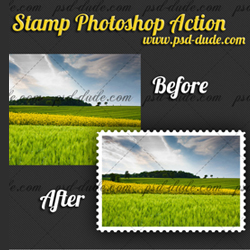 Stamp Generator with Free Photoshop Action psd-dude.com Resources